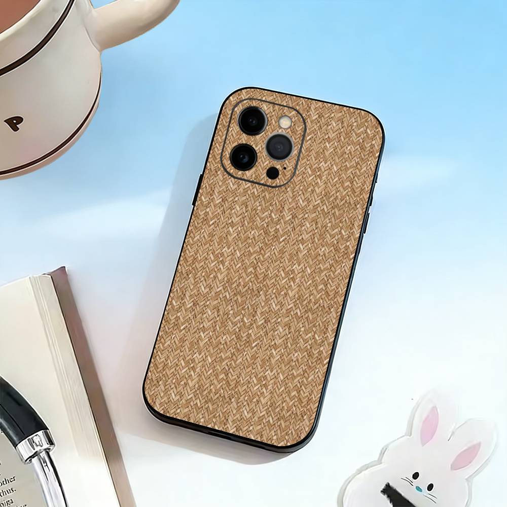 

Carbon Fiber Weave Phone Case For iPhone 17, 16,15,14,13,12,11 Plus,Pro Max, Others Soft Black Cover iPhone15plus