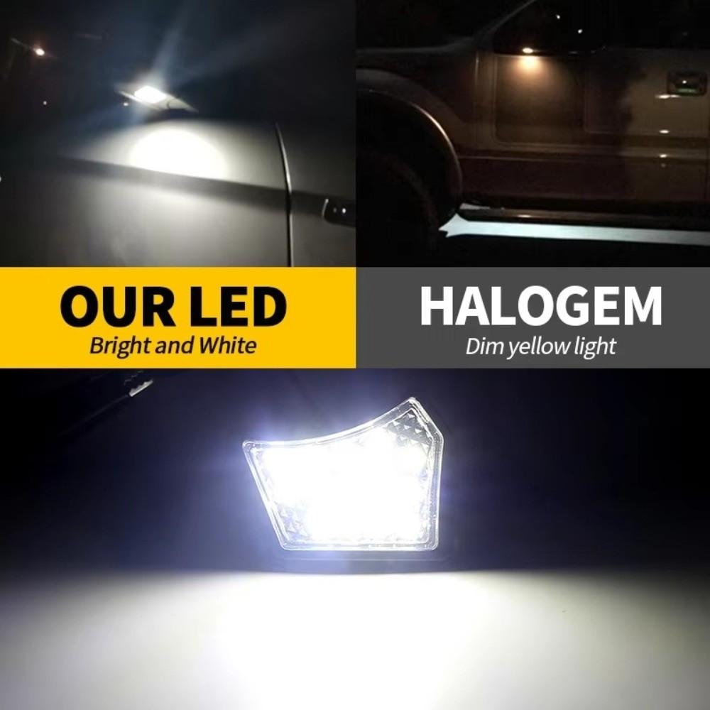 2Pcs White Light LED Welcome Lamp for Suitable for Volvo S60 S80 V50 V70 XC70 XC90 Jaguar XJ