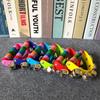 Children's Colorful Wooden Hand Rattle - Educational Toy Instrument with Leather Strap & Five Bells