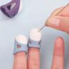 Sewing Thimbles Anti-slip Finger Cover Silicone Sewing Finger Tips Hollowed Protector Sleeve DIY Hand Cross-stitch Sewing Tools