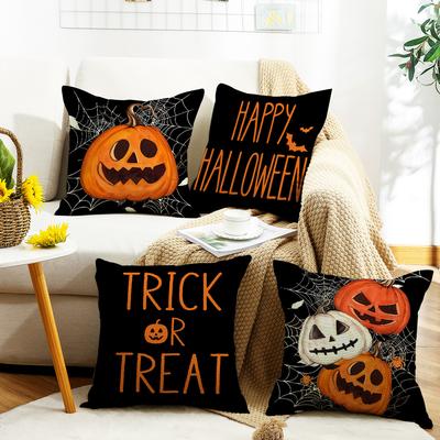 Nowe Halloweenowe Gorące Produkty Dynia Pajęczyna Stół Jadalny Wewnątrz Na Zewnątrz Domowa Impreza Poduszka na Sofę