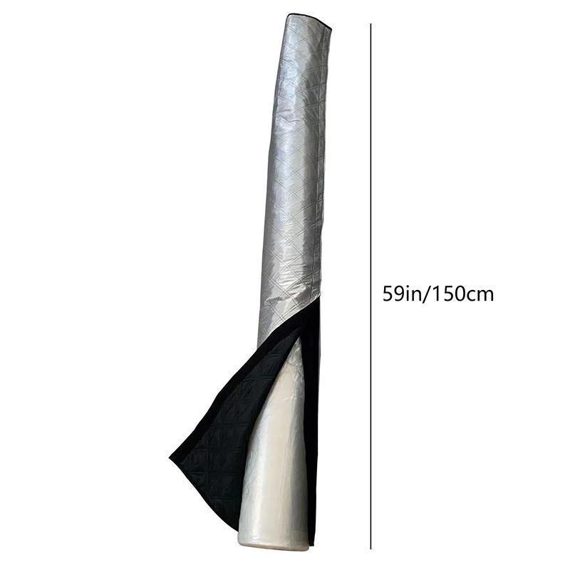 Портативный кондиционер Шланг Чехол Рукав для шланга кондиционера Для снижения жары Пылезащитный Универсальный Аксессуары для вытяжной трубы Для дома Общежития серебряный