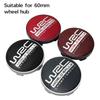 4PCS 56MM 60MM WRC World Rally Championship Emblem Car Wheel Center Cap Hubs Cover Badge Auto Styling Accessories