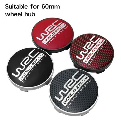 4PCS 56MM 60MM WRC World Rally Championship Emblem Car Wheel Center Cap Hubs Cover Badge Auto Styling Accessories