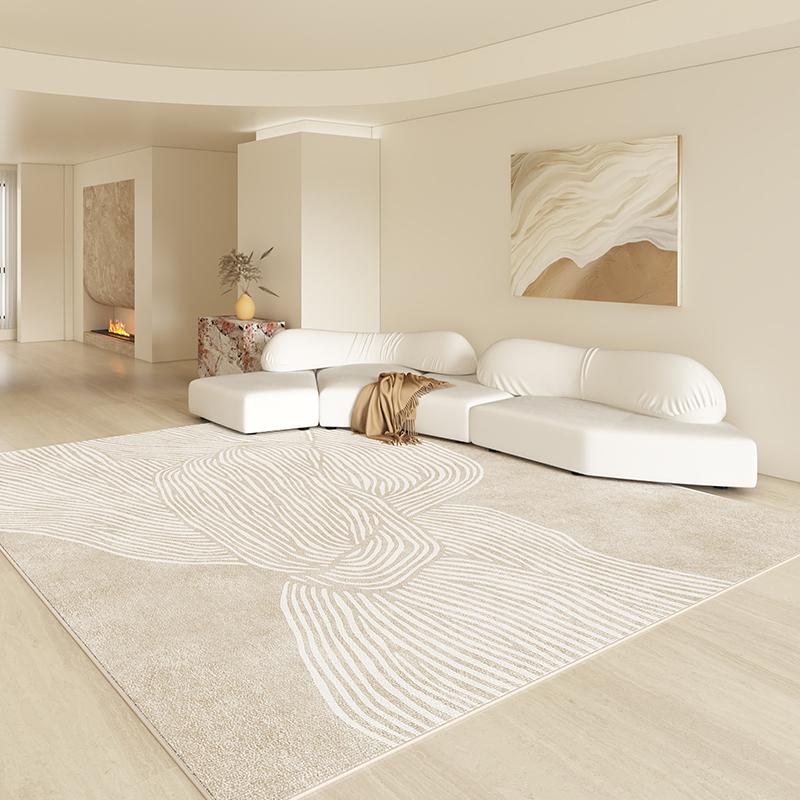 Modern Style Living Room Decoration Line Carpet Large Area Rugs for Bedroom Washable Lounge Soft Rug Anti-slip Bedside Floor Mat