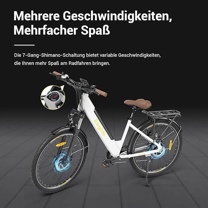 Vélo Électrique - Eleglide - T1 Step-Thru - 27,5 pouces - 36 V 13 Ah - Autonomie 100 km