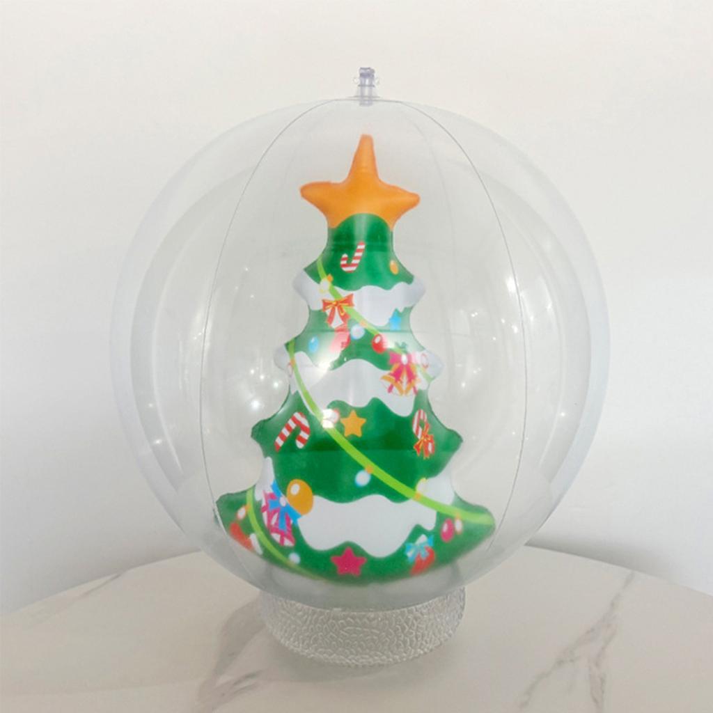 Inflatable Christmas Balls Waterproof Giant Christmas Ball Wear Resist Flocking Decoration Ball for Yards Lawns Porches Gardens