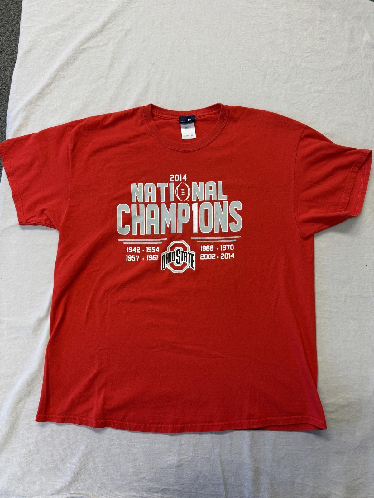 Ohio State Football Champions T-shirt 2014 Tee XL XXXXL