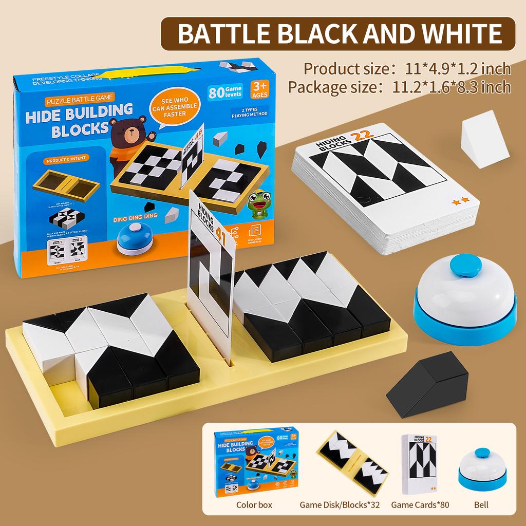 Puzzle Hidden Block Puzzle Toys Cultivate Children's Spatial Imagination Ability Parent-Child Interactive Board Game
