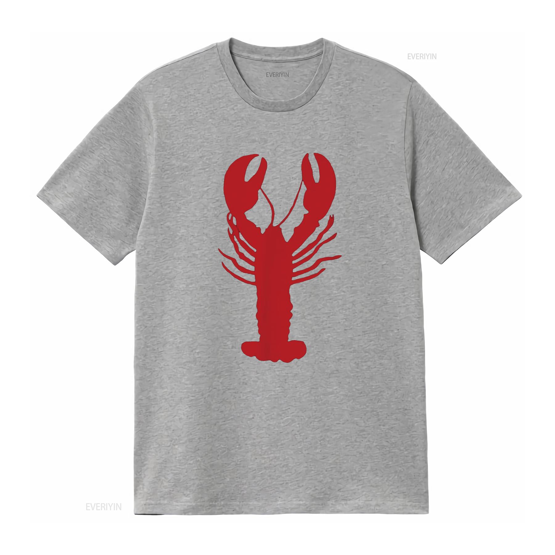 

Lobster T Shirt for and Kids vintage Washed homme Unisex fashion Stretched designer clothes Top For Everyday Wear Casual S