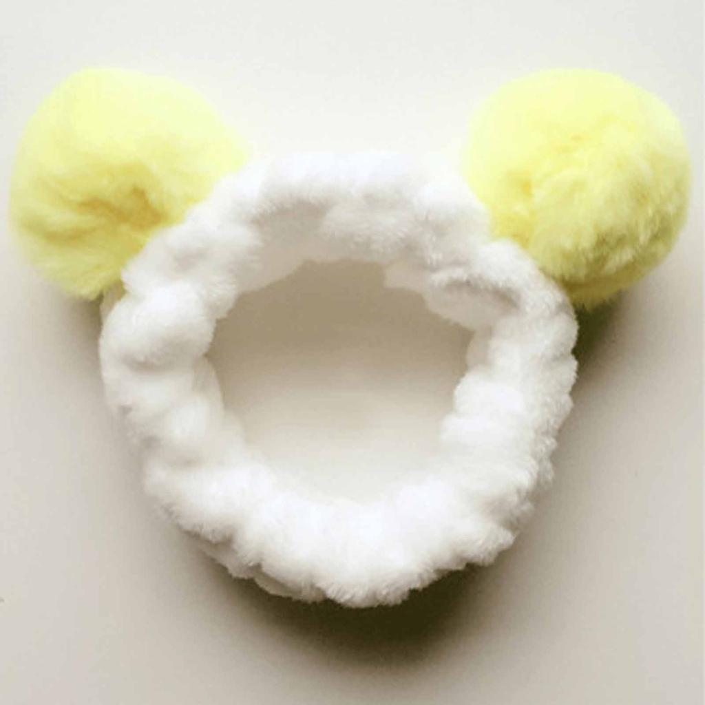 Plush Headband Sweet Face Wash And Makeup 3-D Hair Ball Headband