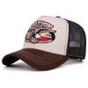 New Hot Sale Unisex Sun Hat Hip Hop Mesh Trucker Hat Classic Pattern Breathable Summer Baseball CapStreetwear Cap for Men Women