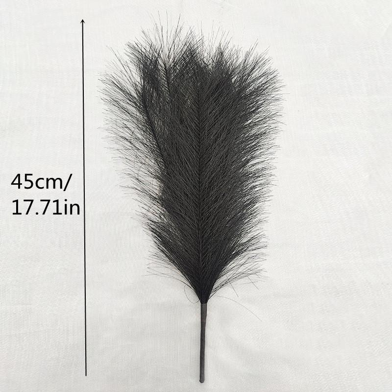 5Pcs 45cm Artificial Pampas Grass Bouquet Holiday Wedding Party Home Decoration Plant Simulation DIY Fake Flower Reed Boho