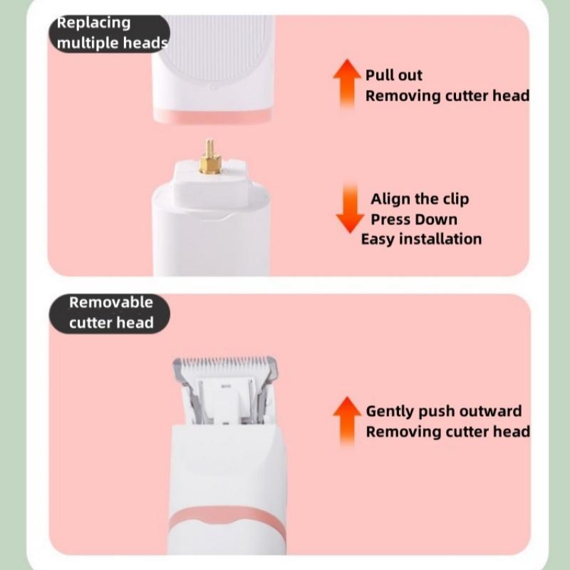 Maszynka do strzyżenia psów Pielęgnacja do szlifierki do paznokci 4 w 1 Bezprzewodowa elektryczna maszynka do strzyżenia zwierząt Cicha praca Akumulatorowa maszynka do strzyżenia zwierząt USB Wytrzymała