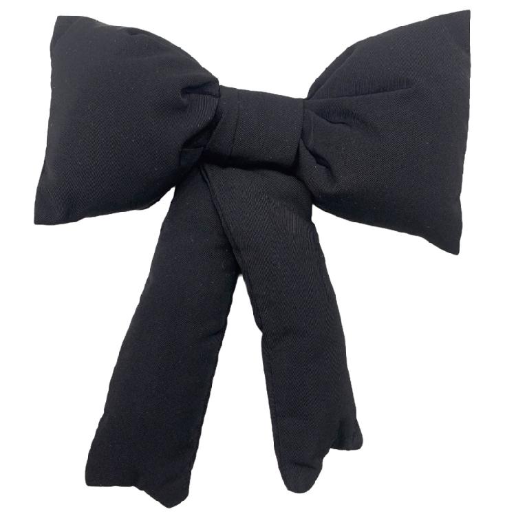 

Elegant Bowknot Pendant Fabric Butterfly Bows Ornament for Shoes Hairpins Clothes Bowtie Decoration for Fashion Lovers чорний