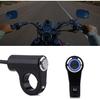 Motorcycle Handlebar Mount Button Switch 7/8" 22mm Motorcycle Push Start Button Horn Button Headlight Brake Fog Lights ON/Off Button with Blue Light