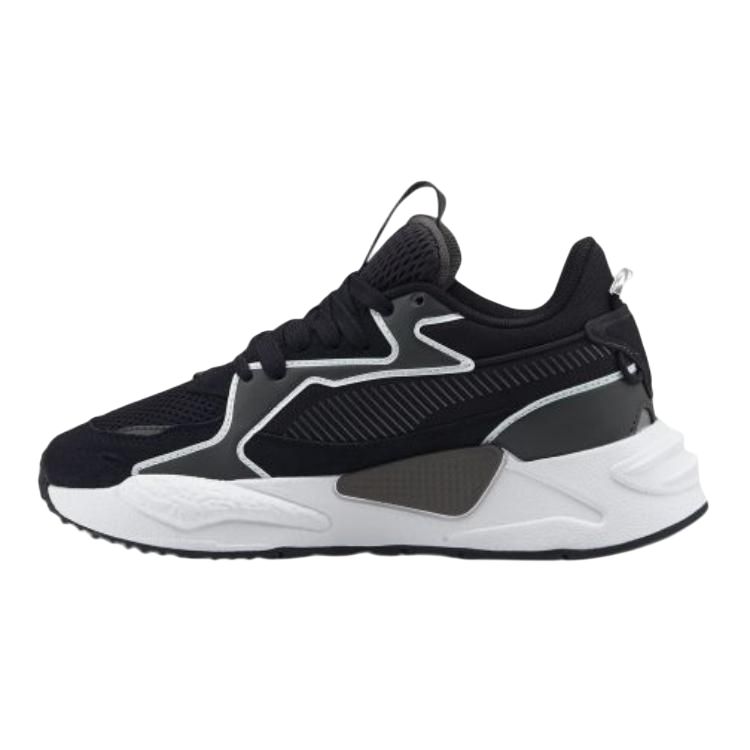Puma Rs-Z Outline Versatile Comfortable Durable Low-Top Kids Casual Shoes Kids Casual Shoes Black Gray White 384723-02