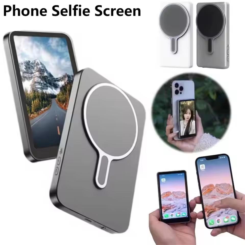 Magnetic Phone Selfie Monitor Screen Wireless Rear Camera Monitor Screen with Remote Control For Smartphone Vlog Live Stream