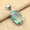 Aqua Apatite Gemstone Handmade 925 Sterling Silver Jewelry Pendant For Memorial Day
