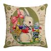 Easter Pillow Office Pillow Case Home Decoration Sofa Pillow Case Rabbit Easter Egg