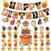 Basketball Theme Party Decorations With Banners Balloons And Cake Toppers For Sports Celebration And Kids Birthday Event