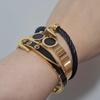 Fashion Stainless Steel Metal Bangles Neutral Belt Buckle Adjustable Bangles Minimalist Daily Wear Exquisite Jewelry Accessories