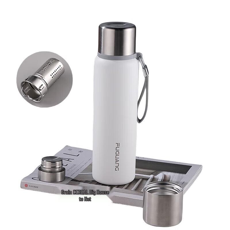 FUGUANG Stainless Steel Insulated Water Bottle with Tea Infuser