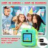 Instant Print Camera for Kids, Inkless Sticker Printer for Girls Boys Age 3-12, 20MP HD Digital Video Cameras, Mini Thermal Printer Kid Toy