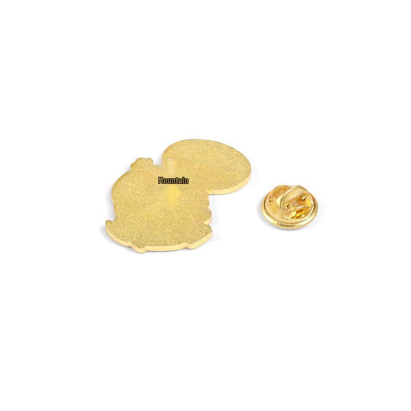 Student Cute Little Yellow Duck Brooch - 'What the Duck' Cartoon Enamel Pin with Anti-Light Leakage Buckle