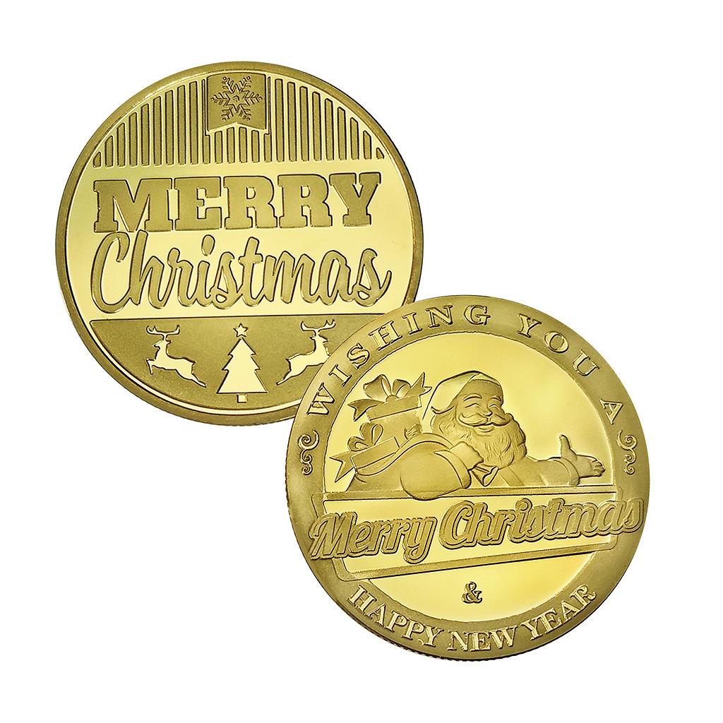 Christmas Snowman Colored Coins, Elizabeth Commemorative Medal Silver Coins, Christmas Eve Gifts, Tooth Fairy Colored Silver Coins