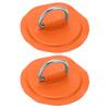 D Ring Pad Patch PVC Inflatable Boat Raft Dinghy Canoe Surfboard Kayak Tie Down FittingOrange