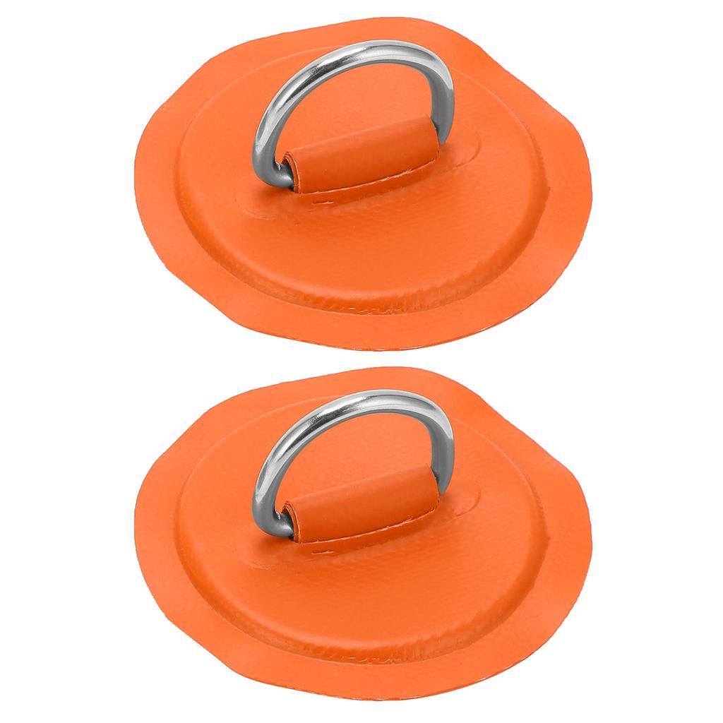D Ring Pad Patch PVC Inflatable Boat Raft Dinghy Canoe Surfboard Kayak Tie Down FittingOrange