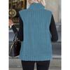 Women S Casual Turn Down Collar Zip Up Vest