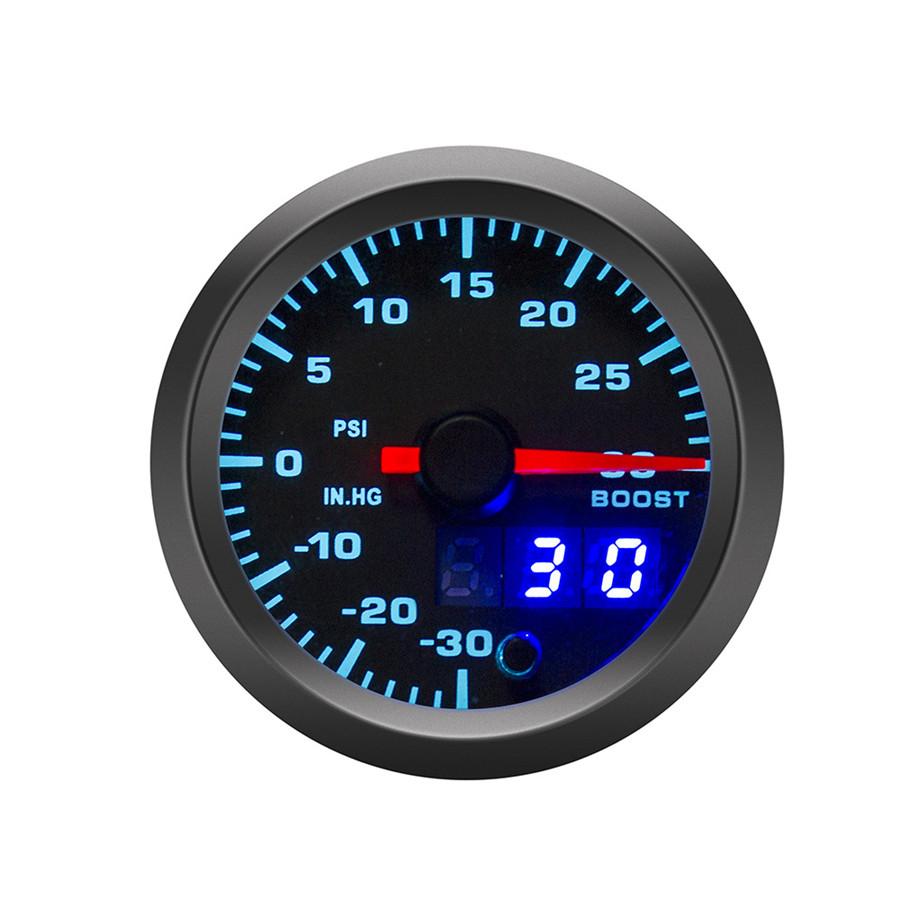 2Inch LED Display Digital & Pointer Set Car Turbo Boost Meter PSI Pressure Gauge