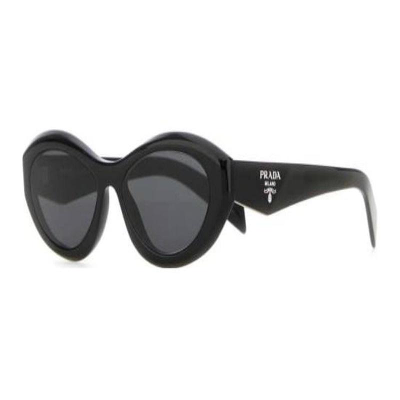 Prada Side Letters Oval Sunglasses Women's Black Black 56mm Basic Packaging-glasses Case + Packaging Box