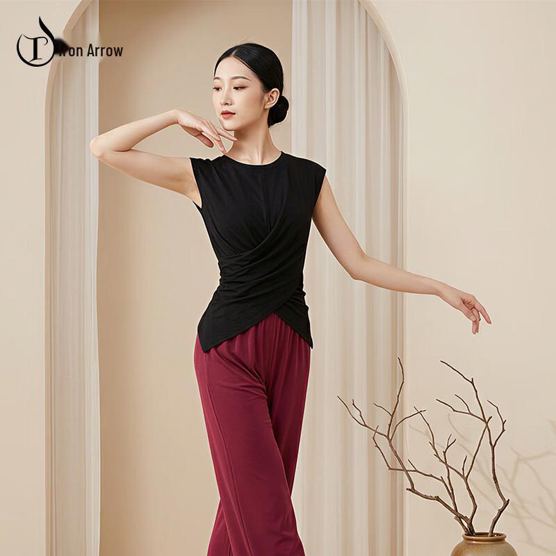 TIEJIAN Women s Sleeveless Modern Dance Top L