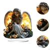 Angel Wings Table Ornament 18x20cm Seasonal Decor Multifunctional Flat Acrylic Design