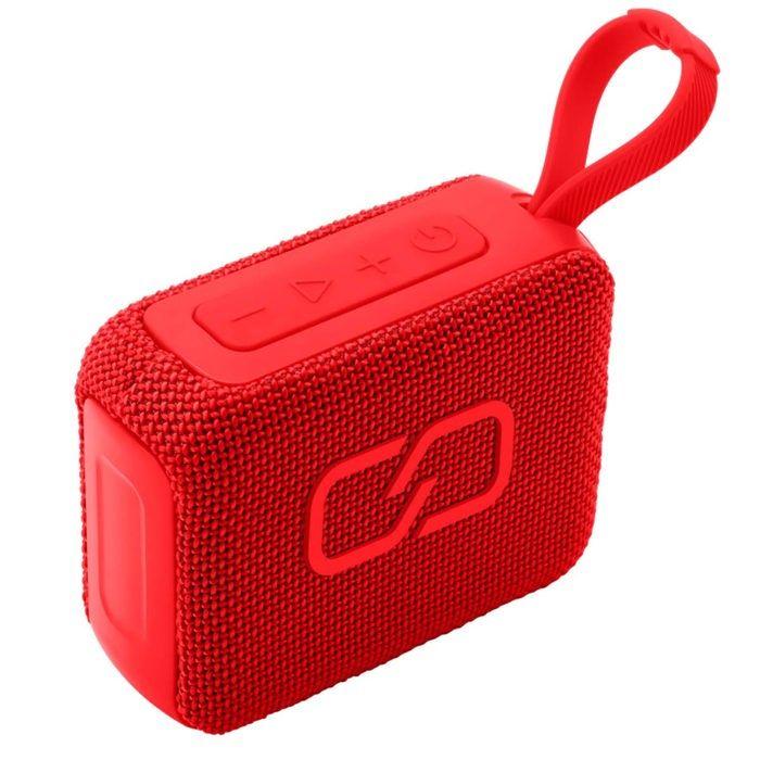 Enceinte Portable Bluetooth 5.3 5W Modèle XS40 Étanche IPX4 Autonomie 16H Ledwood Rouge