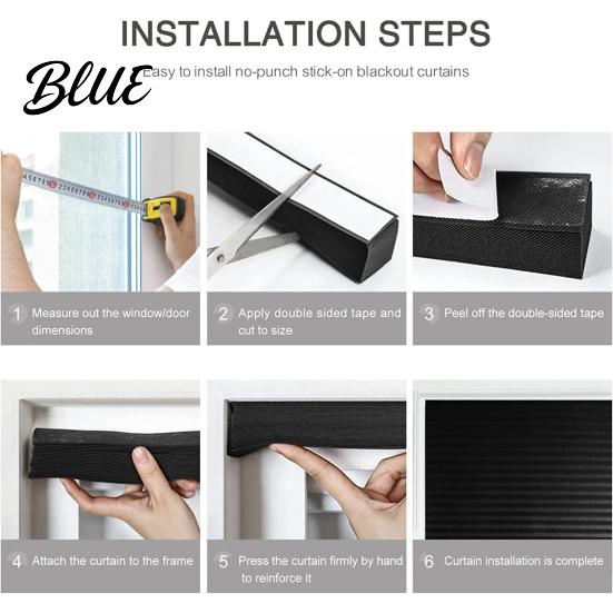 Blackout Window Blinds Strong Adhesive Stick on to Size Cordless Cut Temporary No Tape Drill