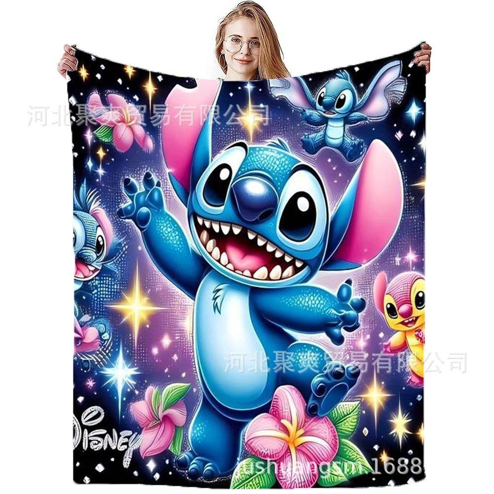 Stitch Flannel Blanket Star Baby Blanket Air Conditioning Blanket Nap Blanket Flannel Blanket Cross Border