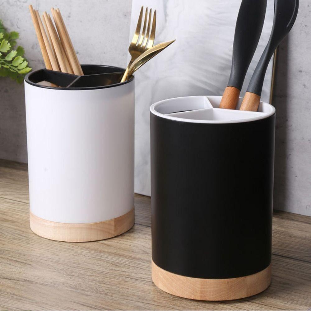 Plastic Cutlery Drainer Three Compartments Kitchen Tools Kitchen Storage Rack Kitchen Use