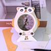 Calendario Orologio da Scrivania 2026 Con Orologio Luce LED Calendario 3D Strappabile Arte Intaglio su Carta Blocco Note Blocco Note Natale