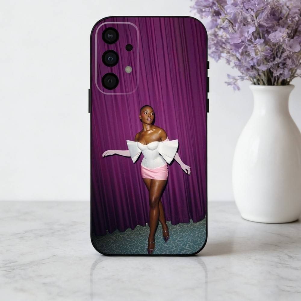 Radiant J-Joy S-Sunday Actress phone Case For Samsung Galaxy A73,A72,A71,A70,A53,A52,A51,Others Soft Black Shell