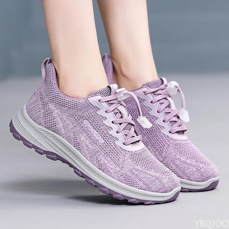 Fashion Women's Spring/Summer New Shoes Outdoor breathable mesh shoe Soft soled comfortable walking shoes Casual light ladies Sneakers