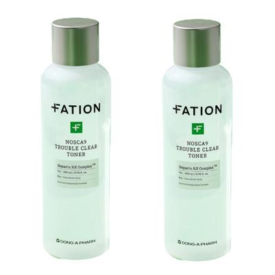 Nosca9 Trouble Clear Toner Duo (200ml X 2): Gentle Exfoliation & Rapid Soothing Solution for Sensitive and Blemish-Prone Skin