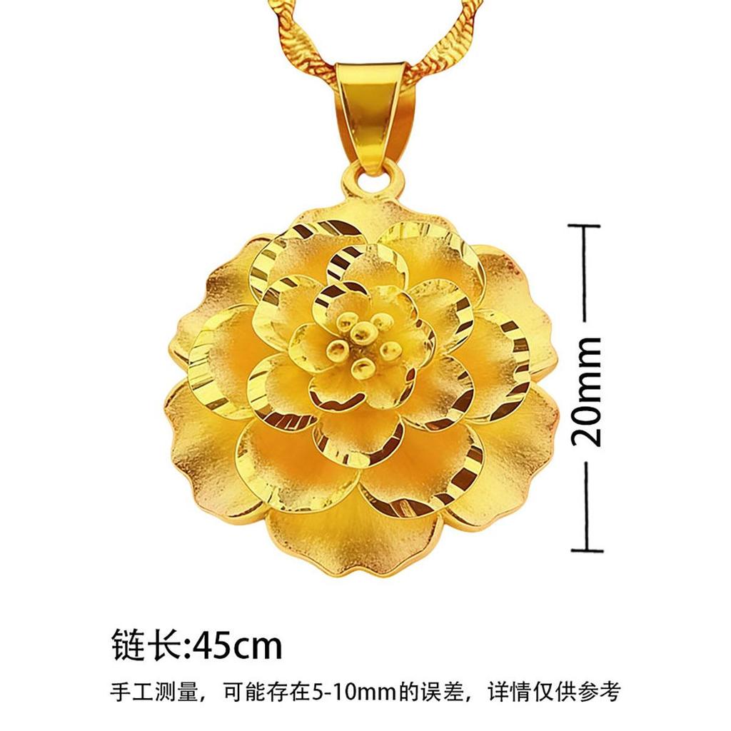 Sunflower Gold Pendant, Mother's Day Daily Fashion, Elegant and Bright Noble Chain, Vintage Style Versatile Collarbone Chain