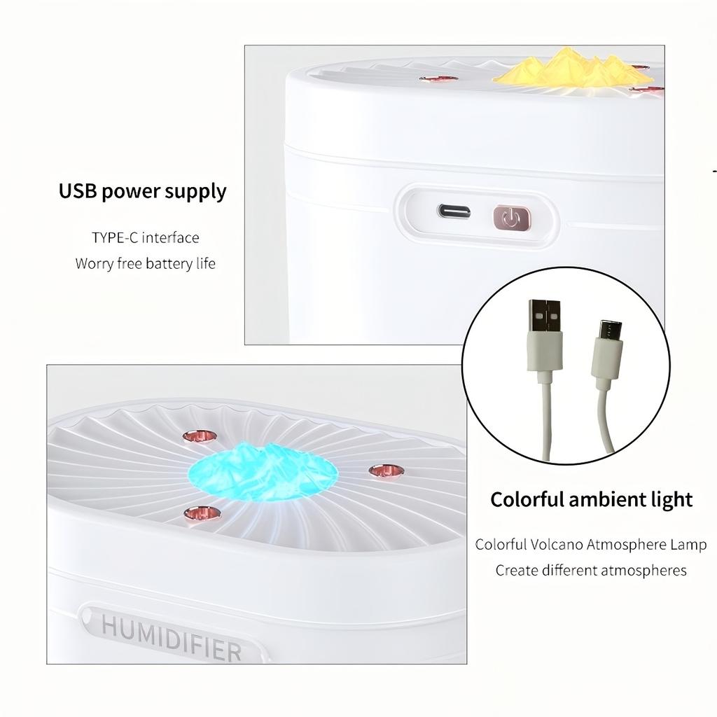 Electric Humidifier And Essential Oil Aromatherapy Machine - Multi-Color Changing Modes, Silent Operation, 1200Ml Large Water Tank, 12-Hour Runtime