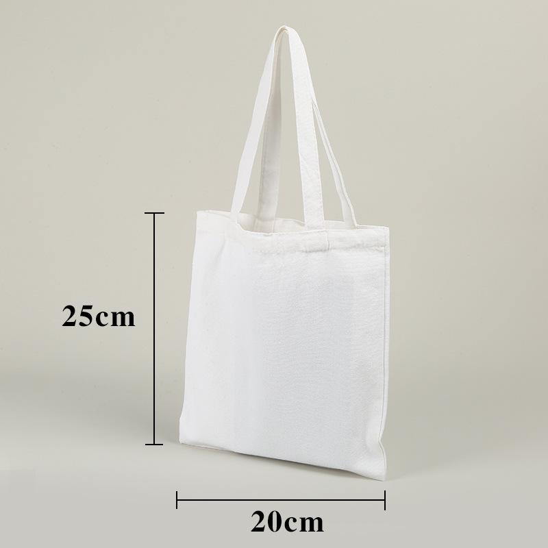 Muji Custom Logo Canvas Tote Bag - High Quality 3D Film Coated Cotton Bag