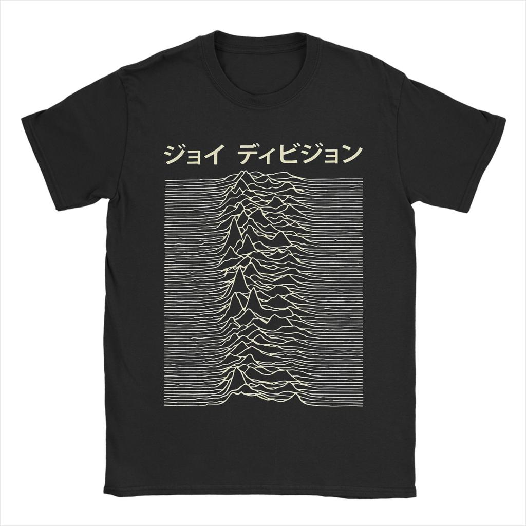 Retro Joy Division Japanese  Tshirts For Men Women 100%Cotton Short Sleeve Punk Rock Goth Crewneck Summer TopsTops