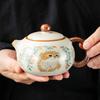 Xishi Pot, Cat Teapot, Kung Fu Teapot, Tea Maker Set, Ru Kiln, One Person Drinking, Women's Ceramic Home Use